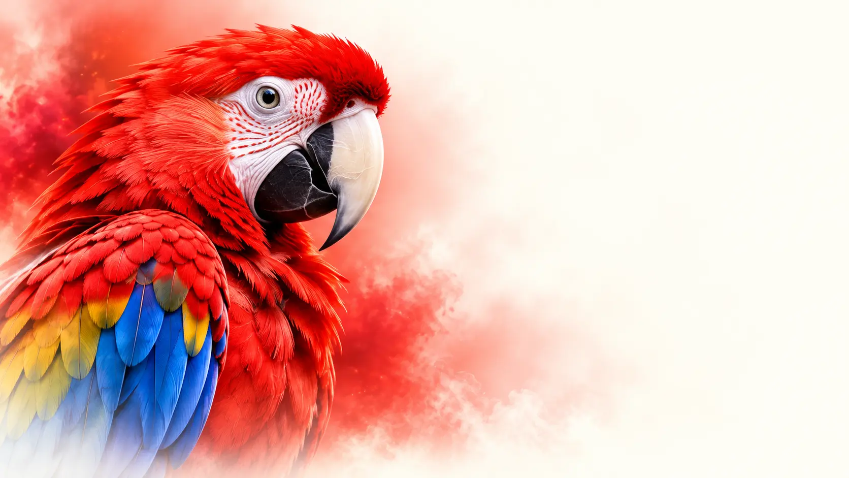 Red parrot mascot